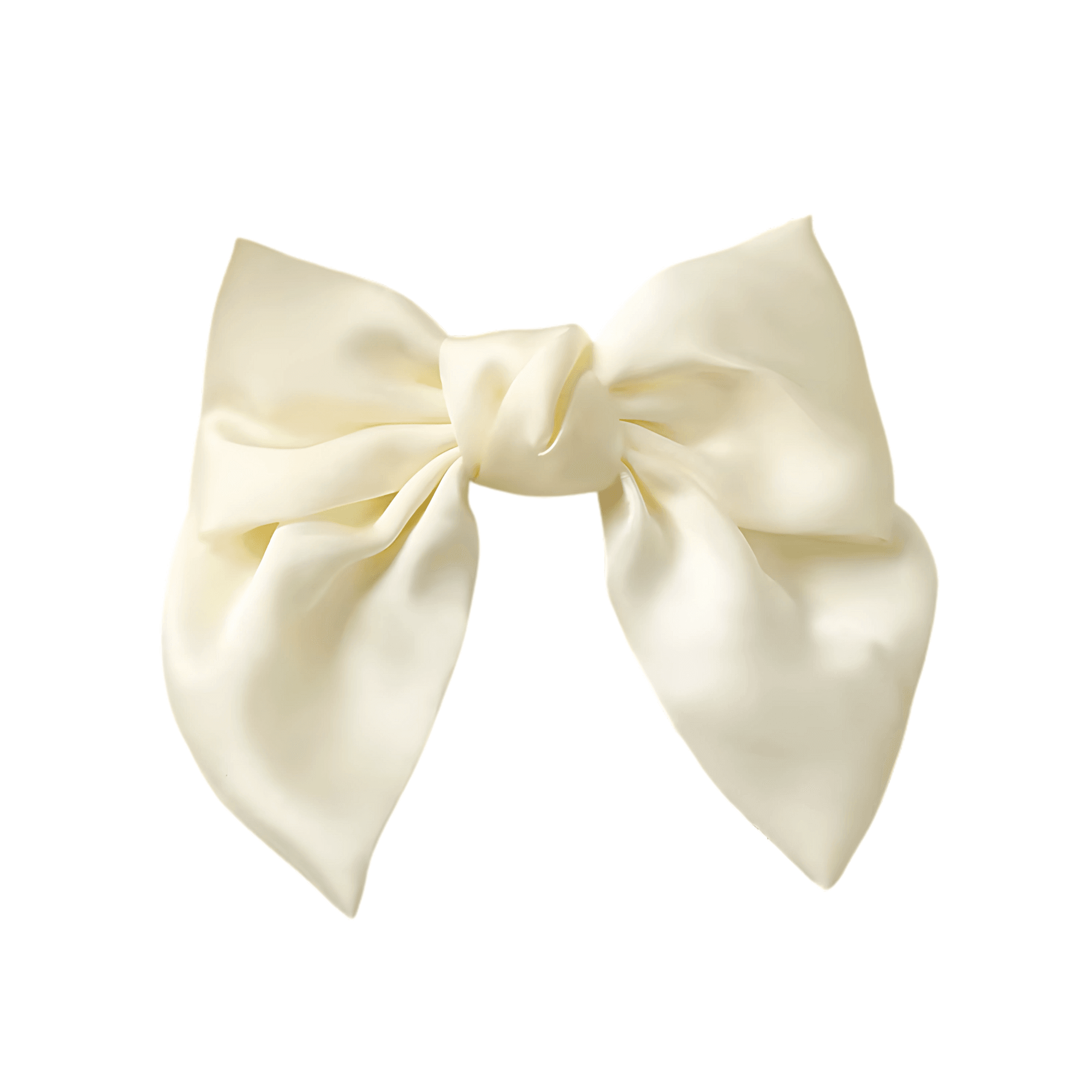 Large French Satin Barrette Hair Bow - Gummia