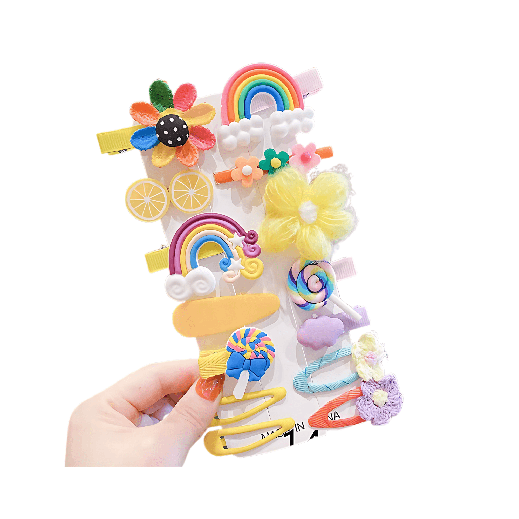 14pcs/set Kids Cartoon Hair Clips - Gummia