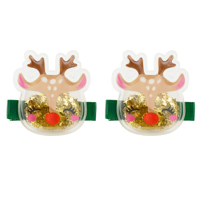 2pcs Christmas Glitter Hair Clip for Kids