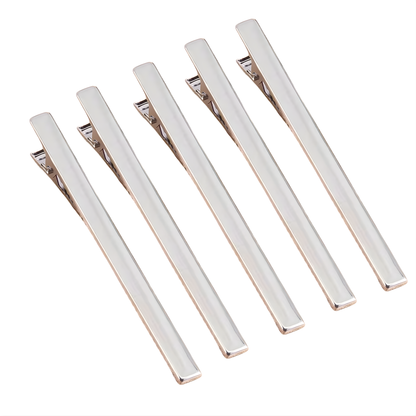 5-pack metall alligator hårspännen/ krokodilklämma 