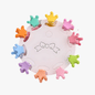 Kids Candy Color Mini Claw Clips - Gummia