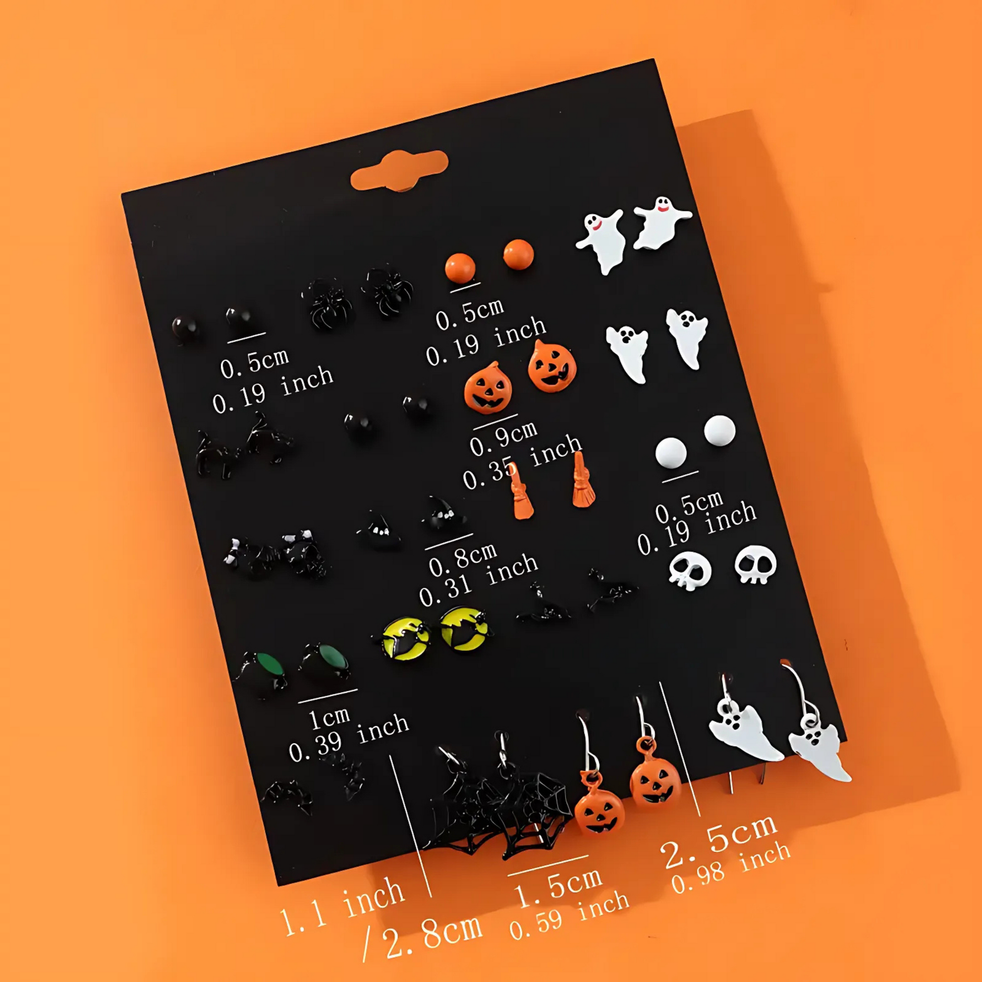 20 pairs Halloween earrings set for kids and women