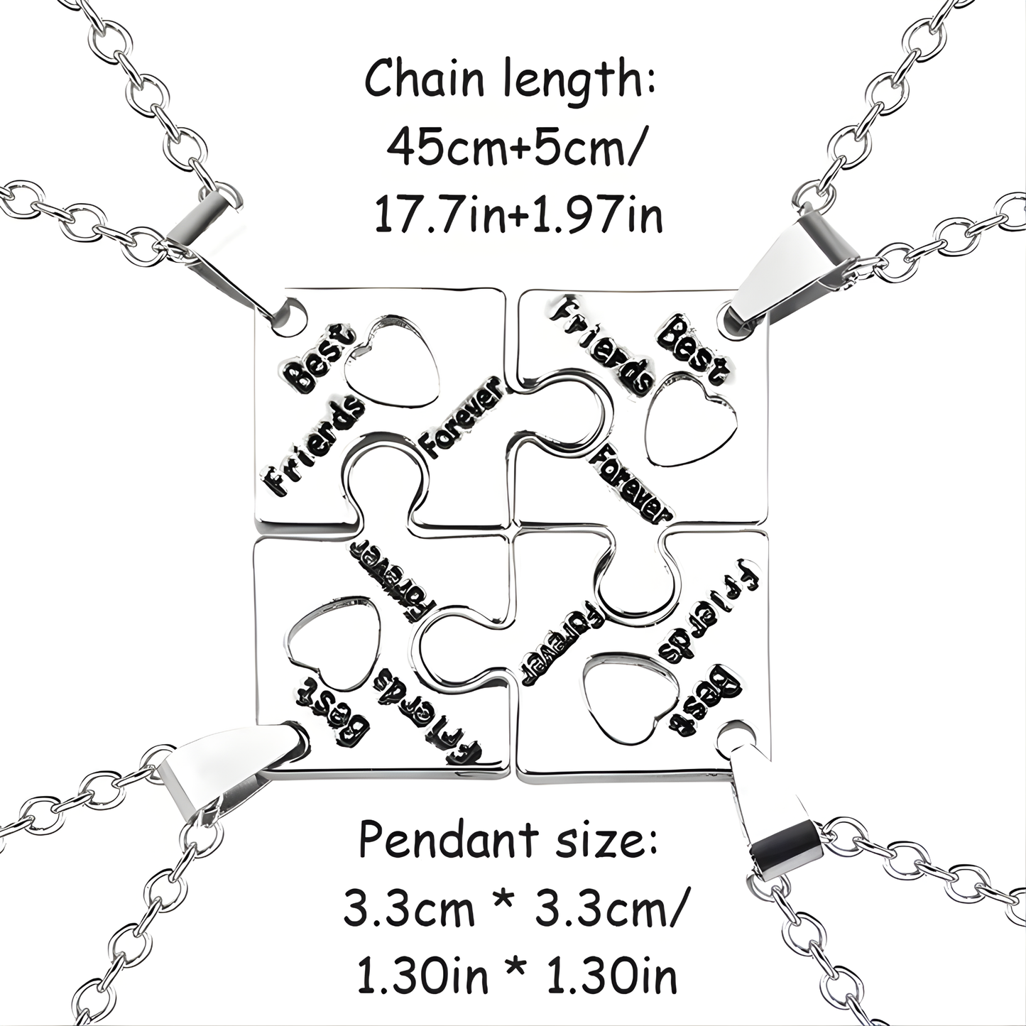 BFF vänskap halsband