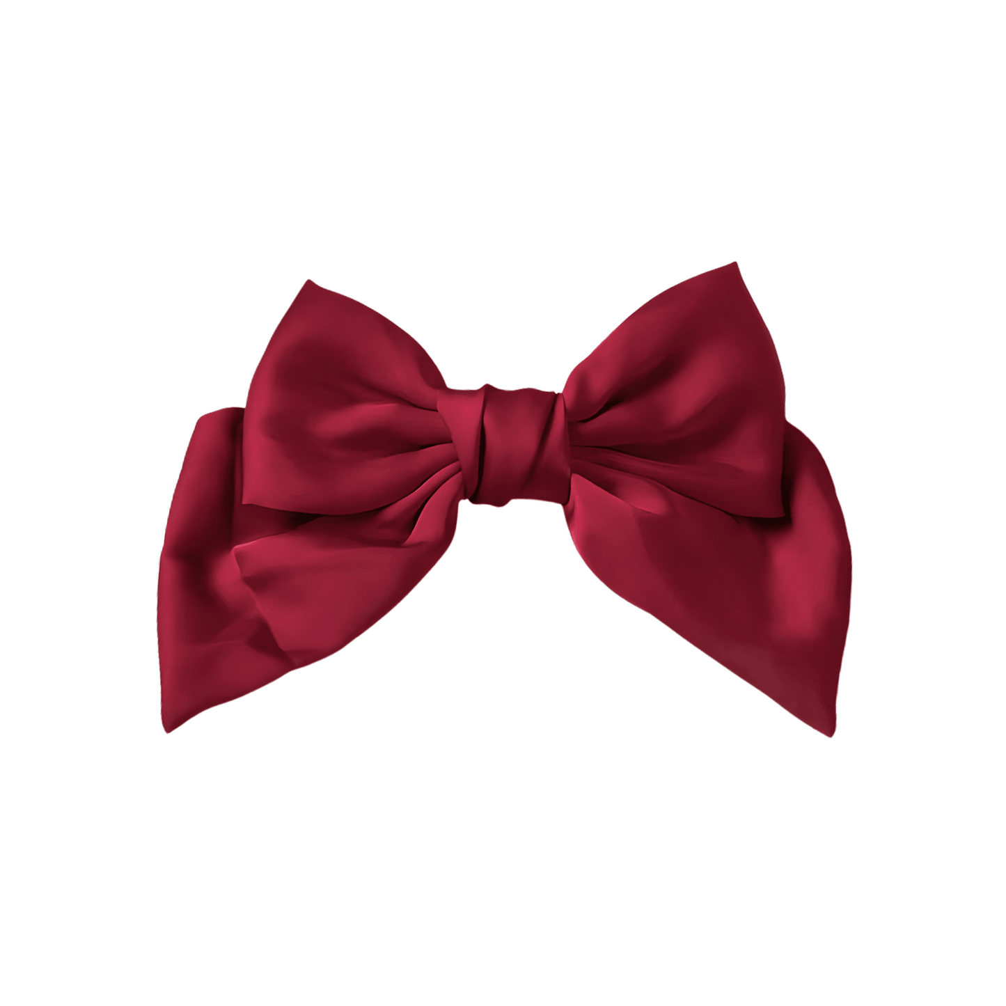 Large French Satin Barrette Hair Bow - Gummia