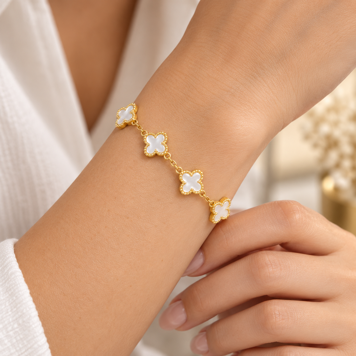 Fyrklöverarmband