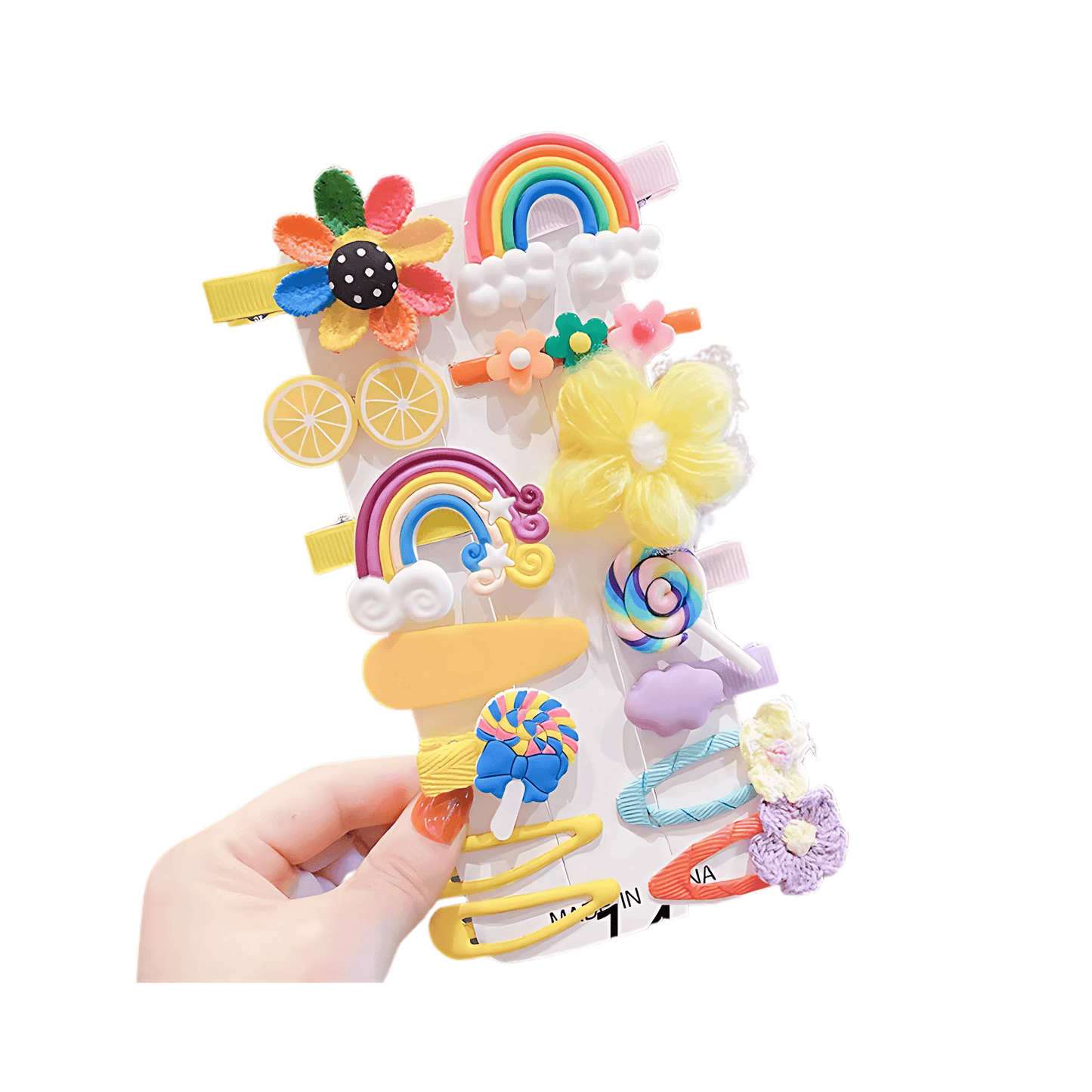 14pcs/set Kids Cartoon Hair Clips - Gummia