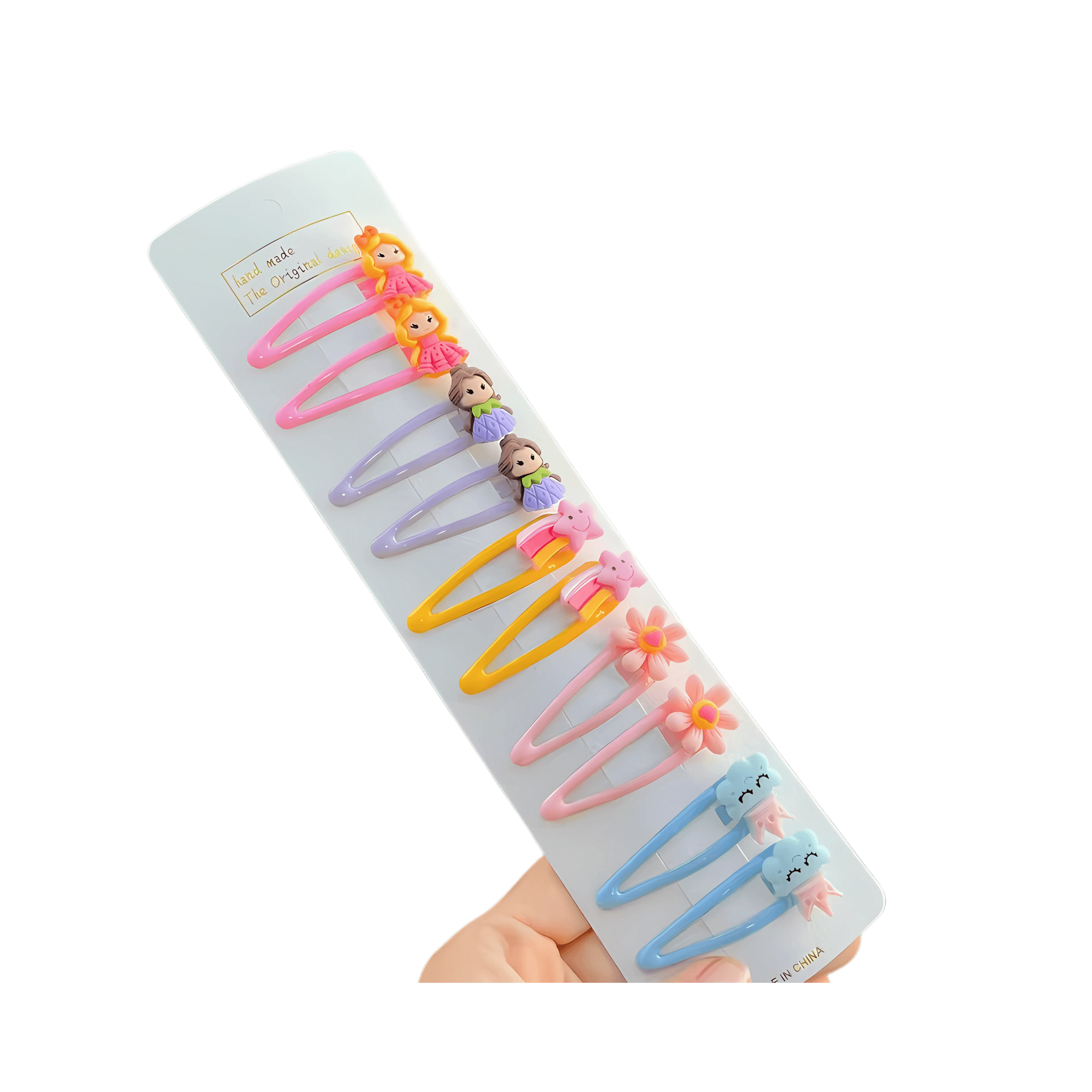 Kids cartoon tictac snap hair clips - Gummia