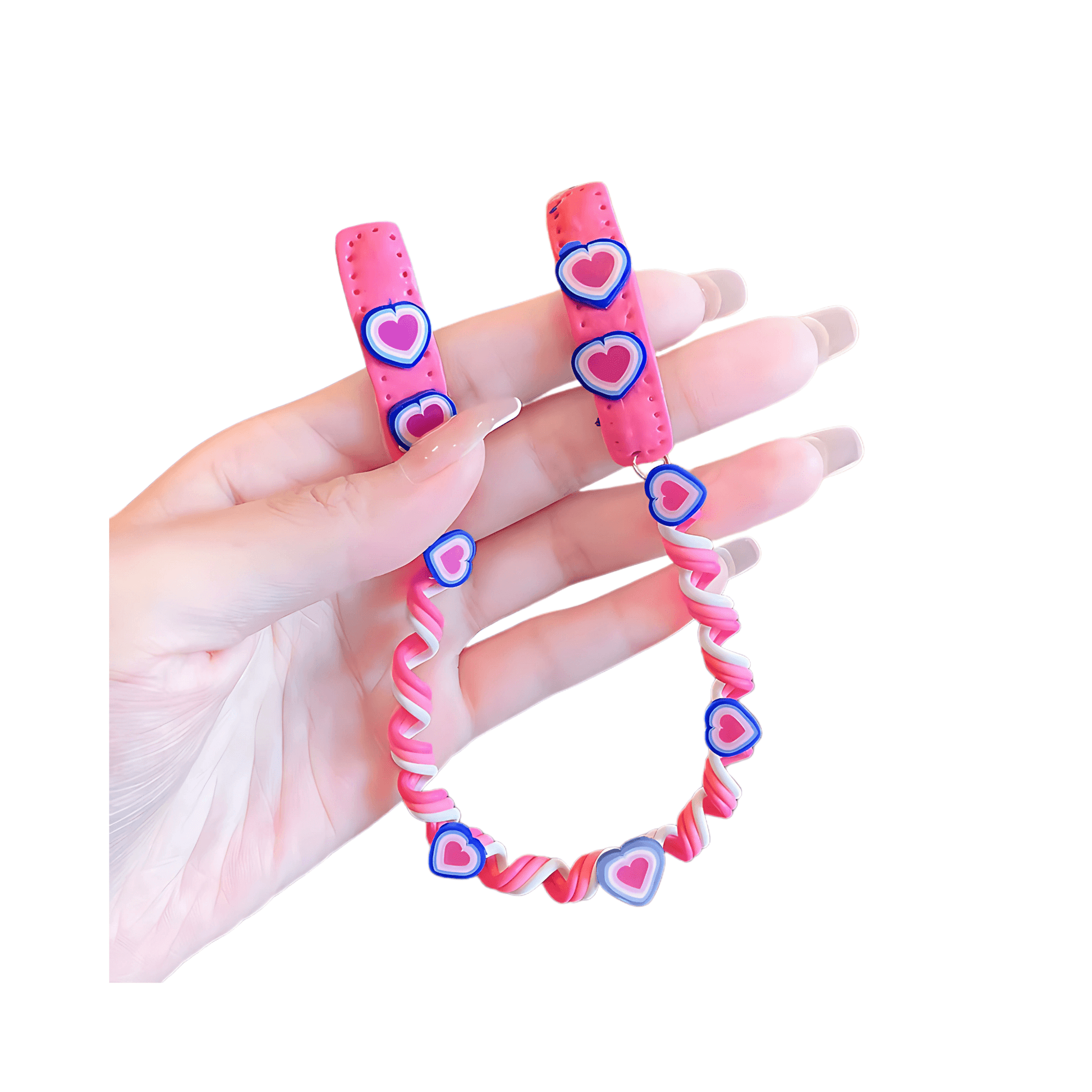 Multi-colored spiral braid twister - Gummia