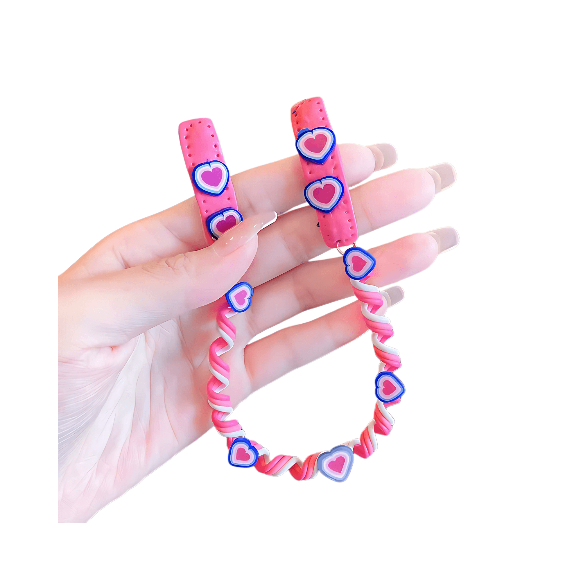 Multi-colored spiral braid twister - Gummia