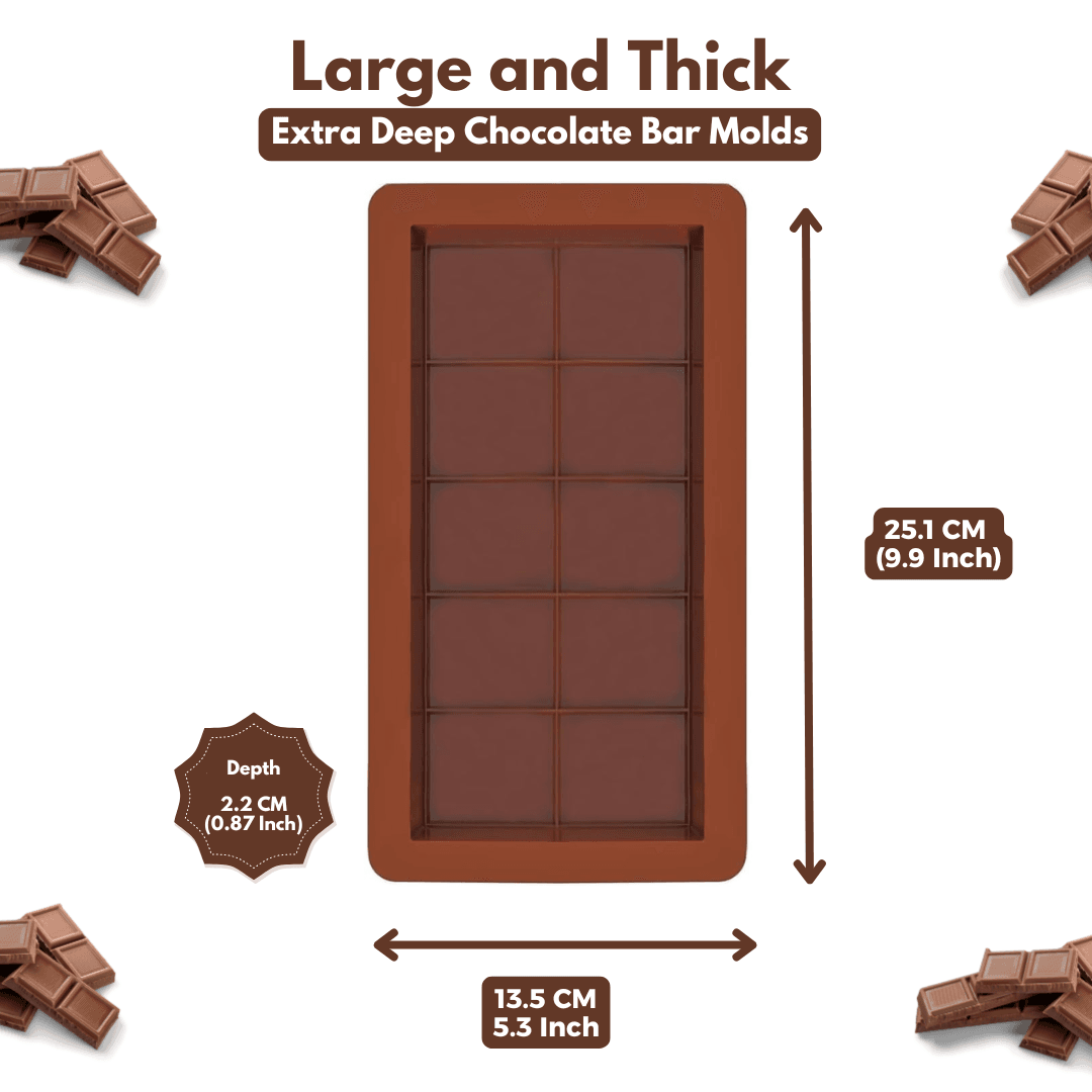 Dubai Chocolate Deep silicone mould - Gummia