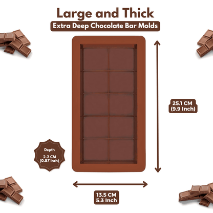 Dubai Chocolate Deep silicone mould - Gummia