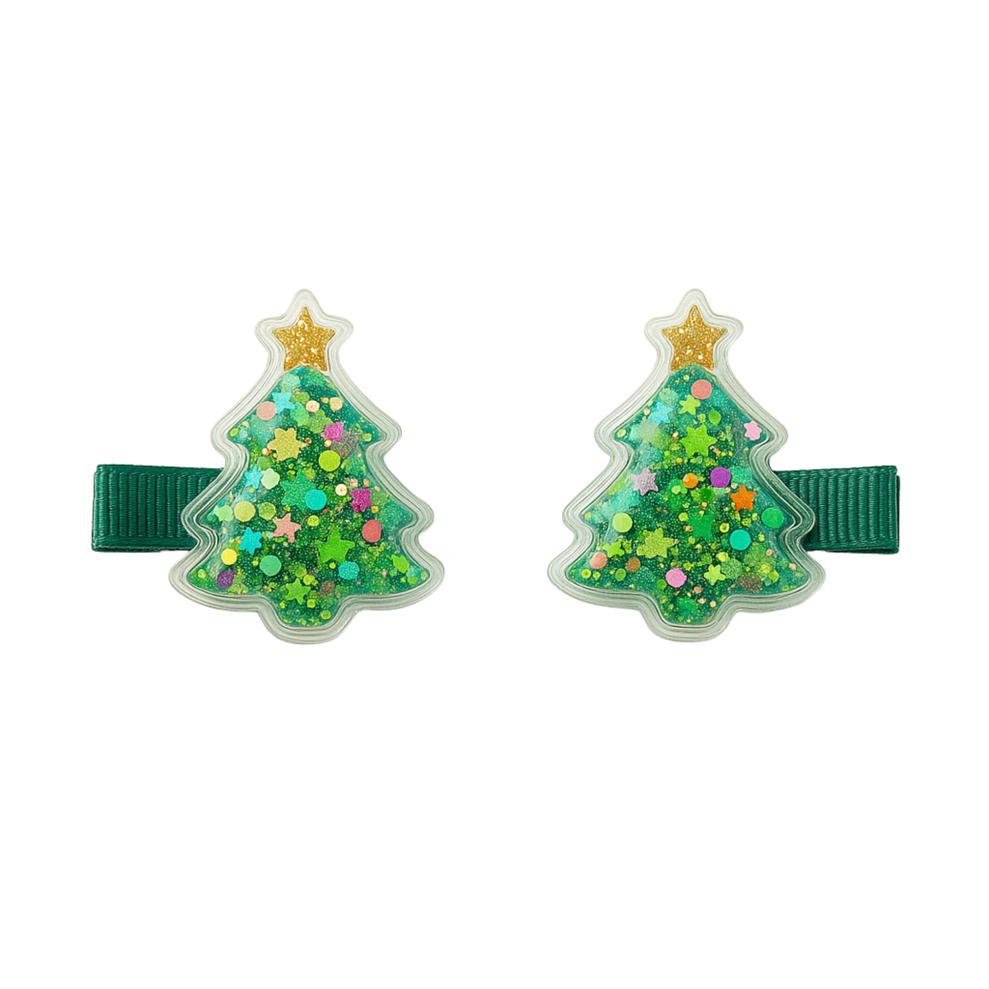2pcs Christmas Glitter Hair Clip for Kids