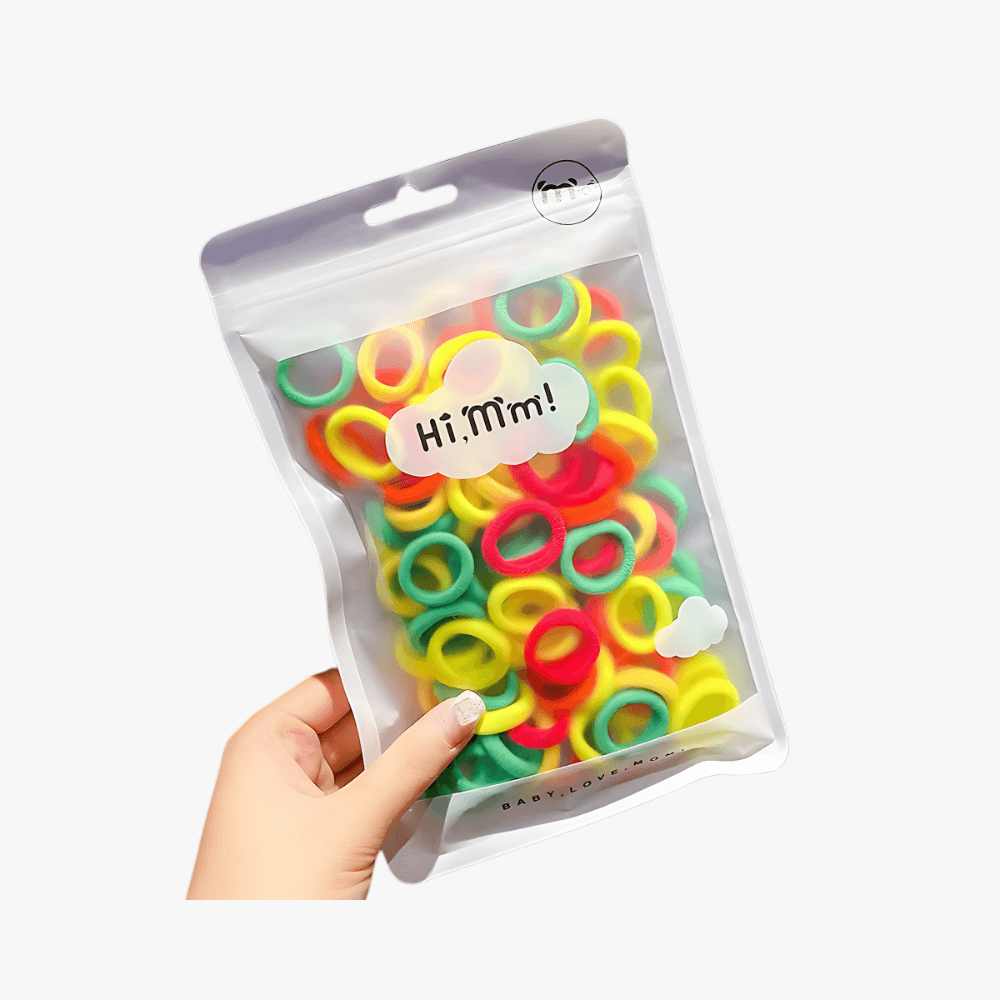 50pcs Pack Kids Hair Ties - Gummia
