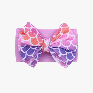 Baby Girl Cute Soft Nylon Headband Bow/ Turban - Gummia