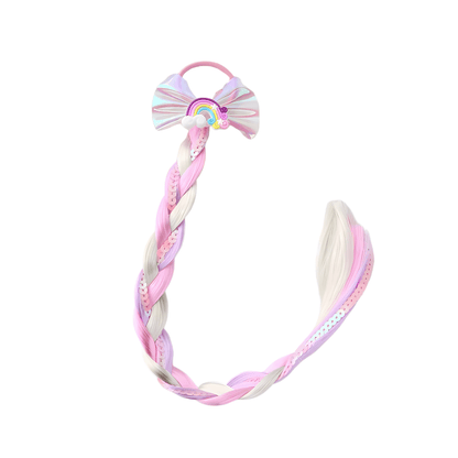 Kids Colorful Braided Wig Hair Extensions - Gummia