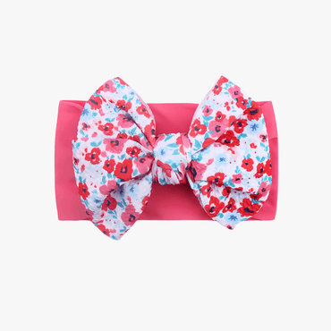 Baby Girl Cute Soft Nylon Headband Bow/ Turban - Gummia