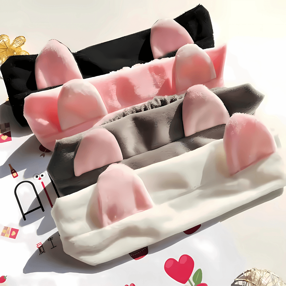 Cute Cat Ear Face Wash Headband - Gummia