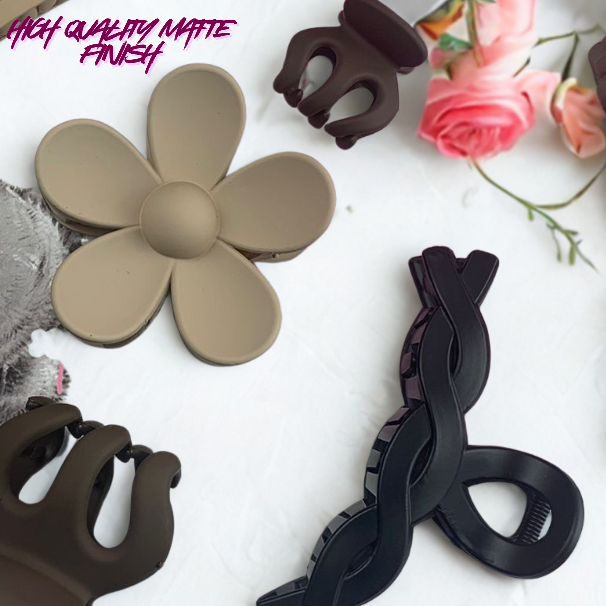 10pcs Matte Claw Clips gift box set for Teens and Women