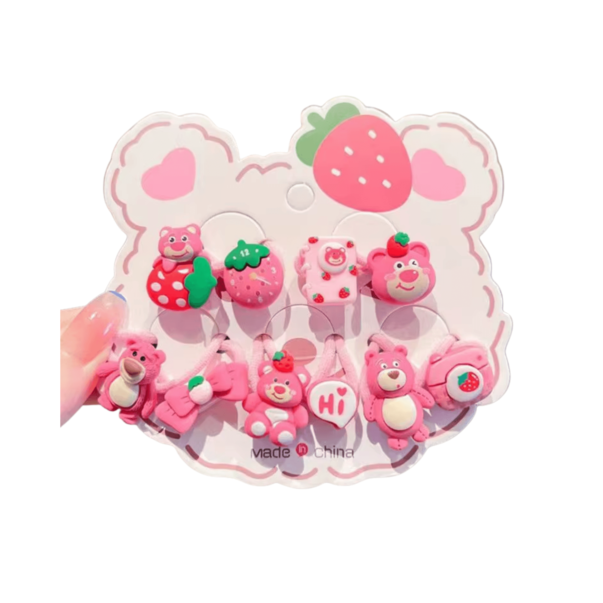High Quality Cartoon Hairties 10pcs/card - Gummia