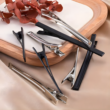 5-pack metall alligator hårspännen/ krokodilklämma 