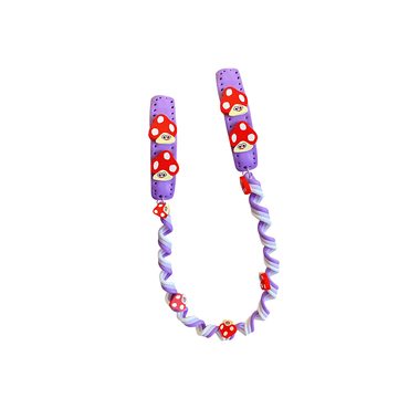 Multi-colored spiral braid twister - Gummia