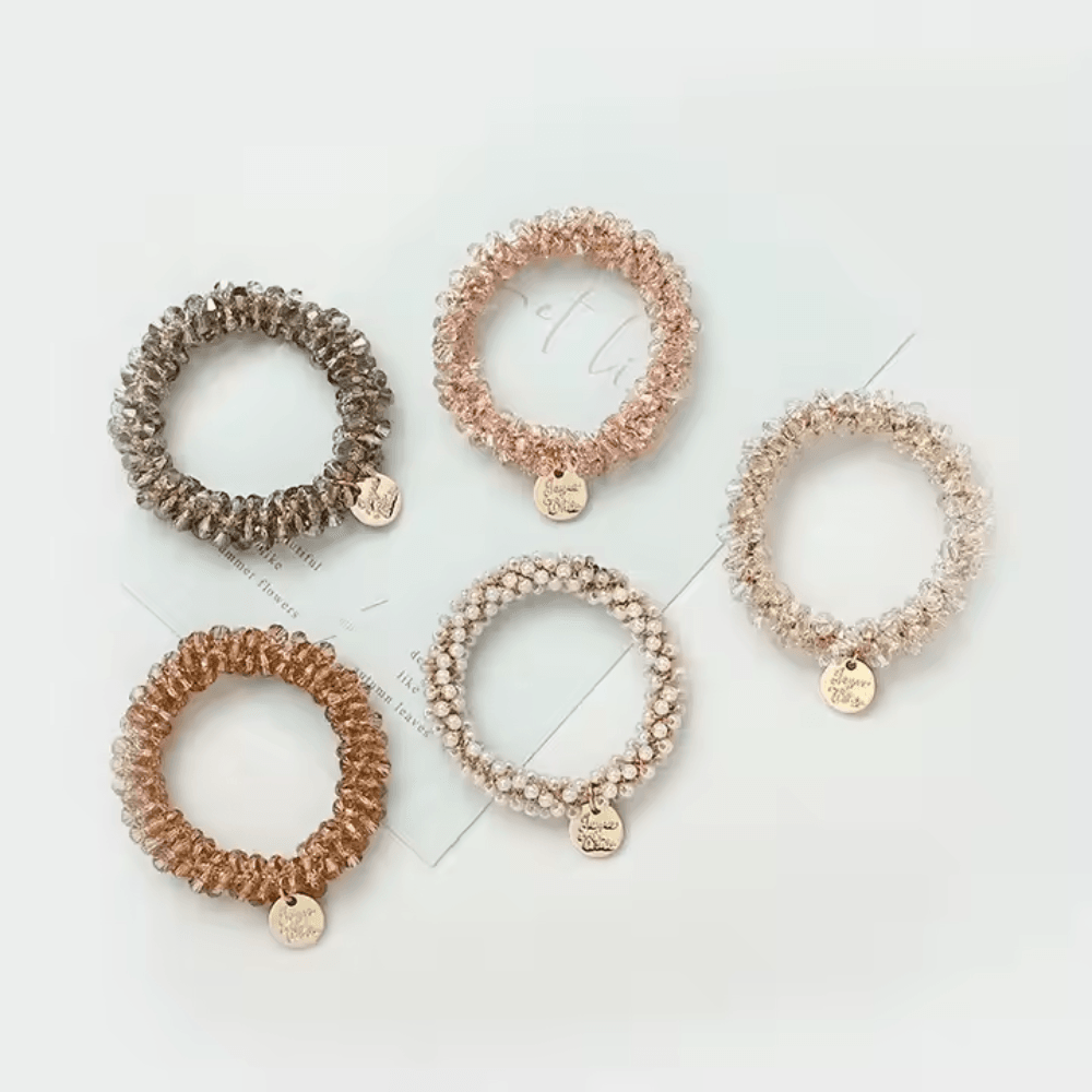 Women's Crystal bands/ Hair ties - Gummia