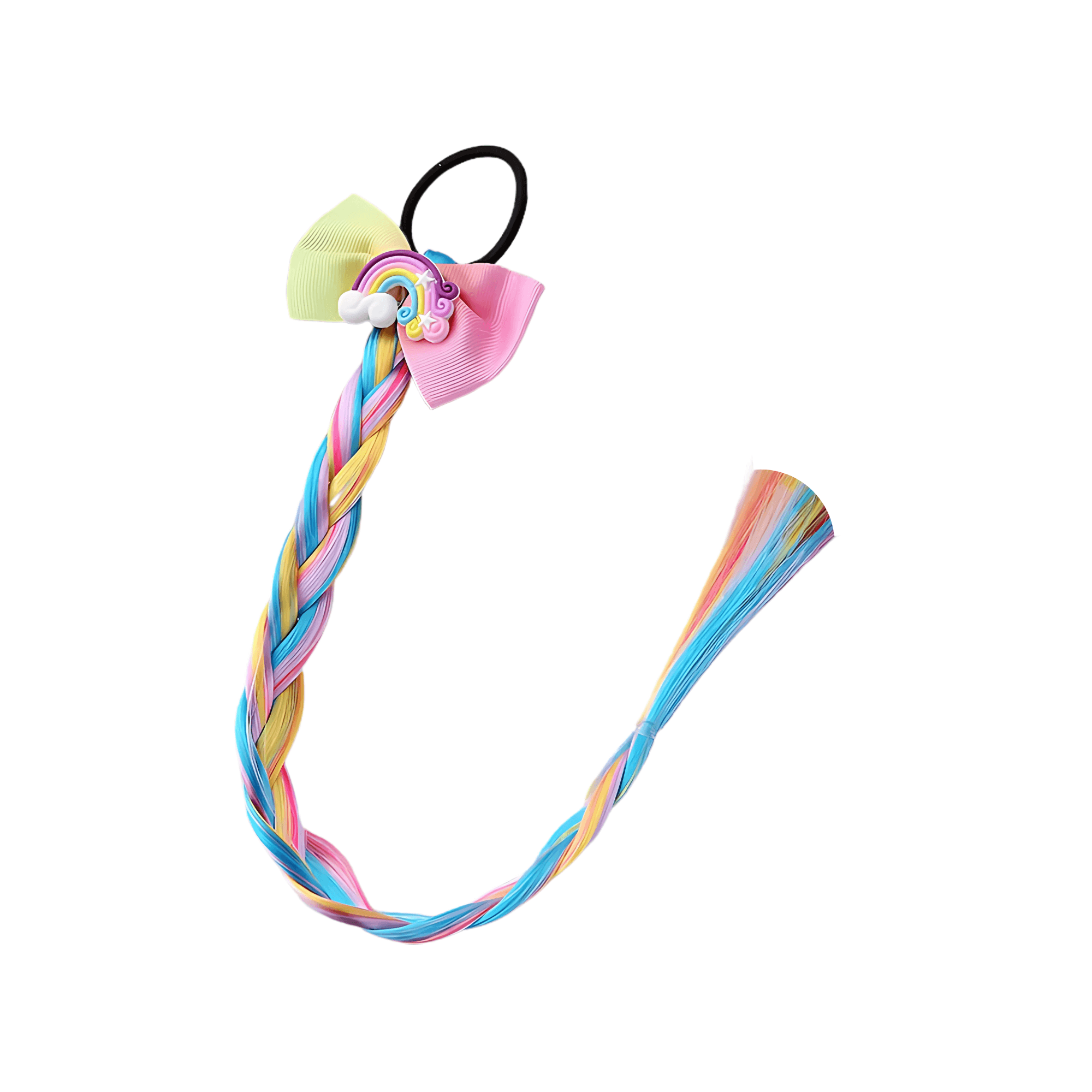 Kids Colorful Braided Wig Hair Extensions - Gummia