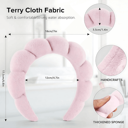 Puffy Towel Spa Headband - Gummia