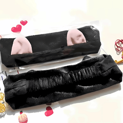 Cute Cat Ear Face Wash Headband - Gummia