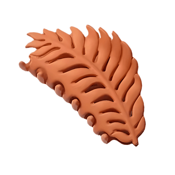 Leaf-shaped Matte Claw Clips - Gummia