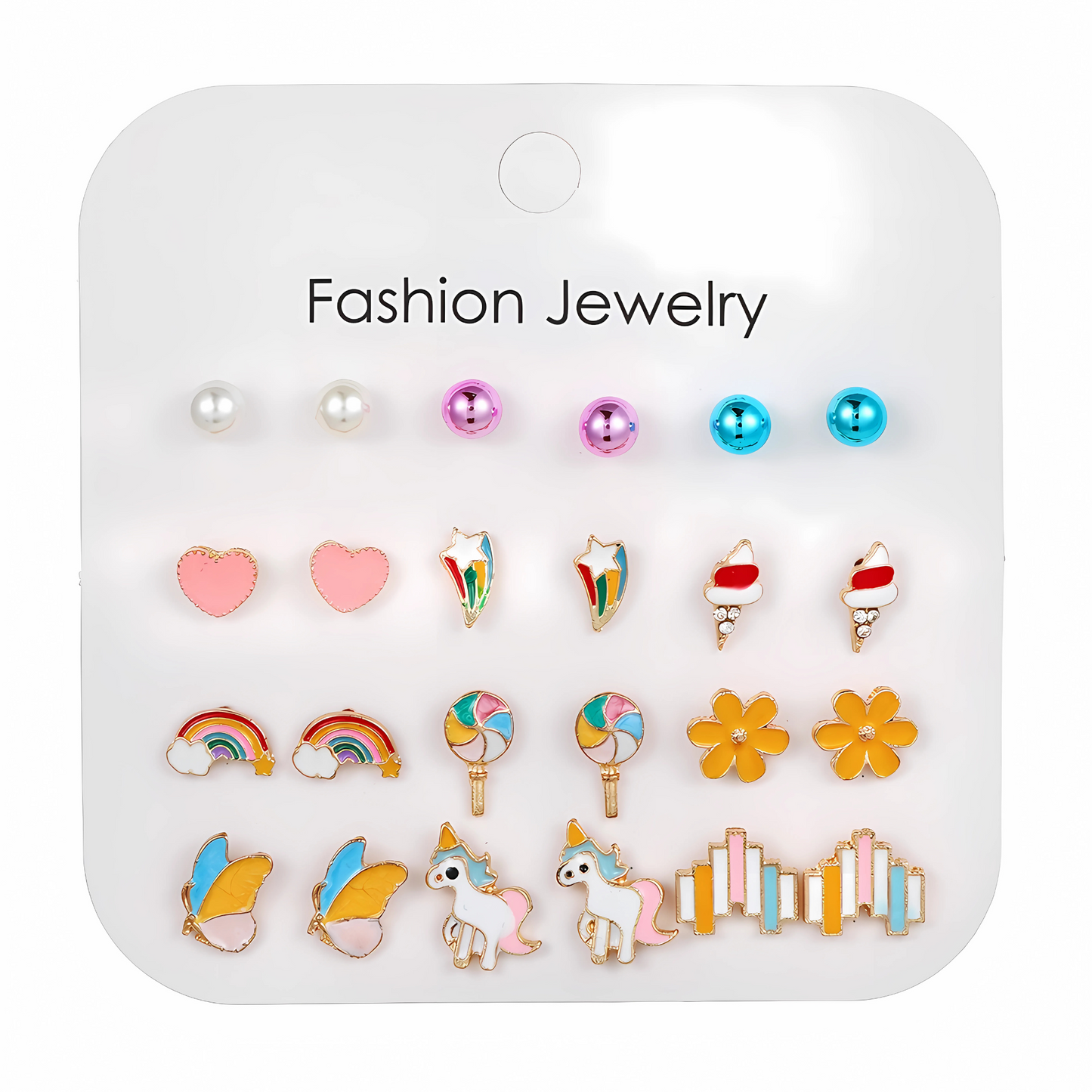 24stk of Kids Hypoallergenic earrings set- 12Pairs