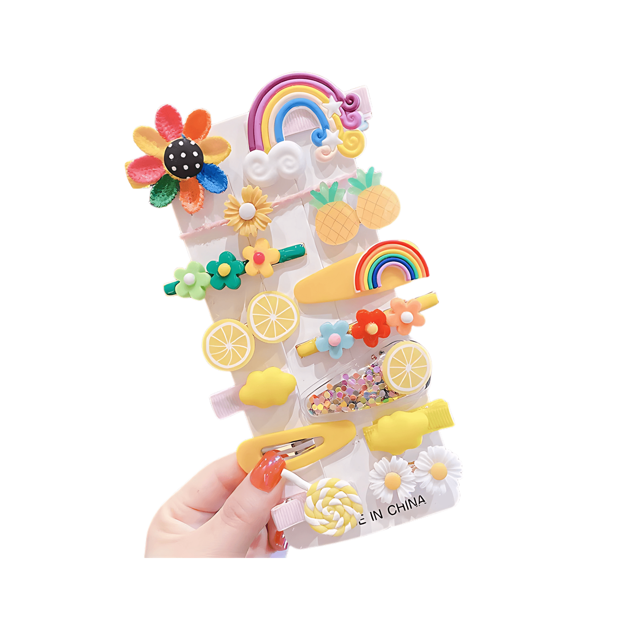 14pcs/set Kids Cartoon Hair Clips - Gummia