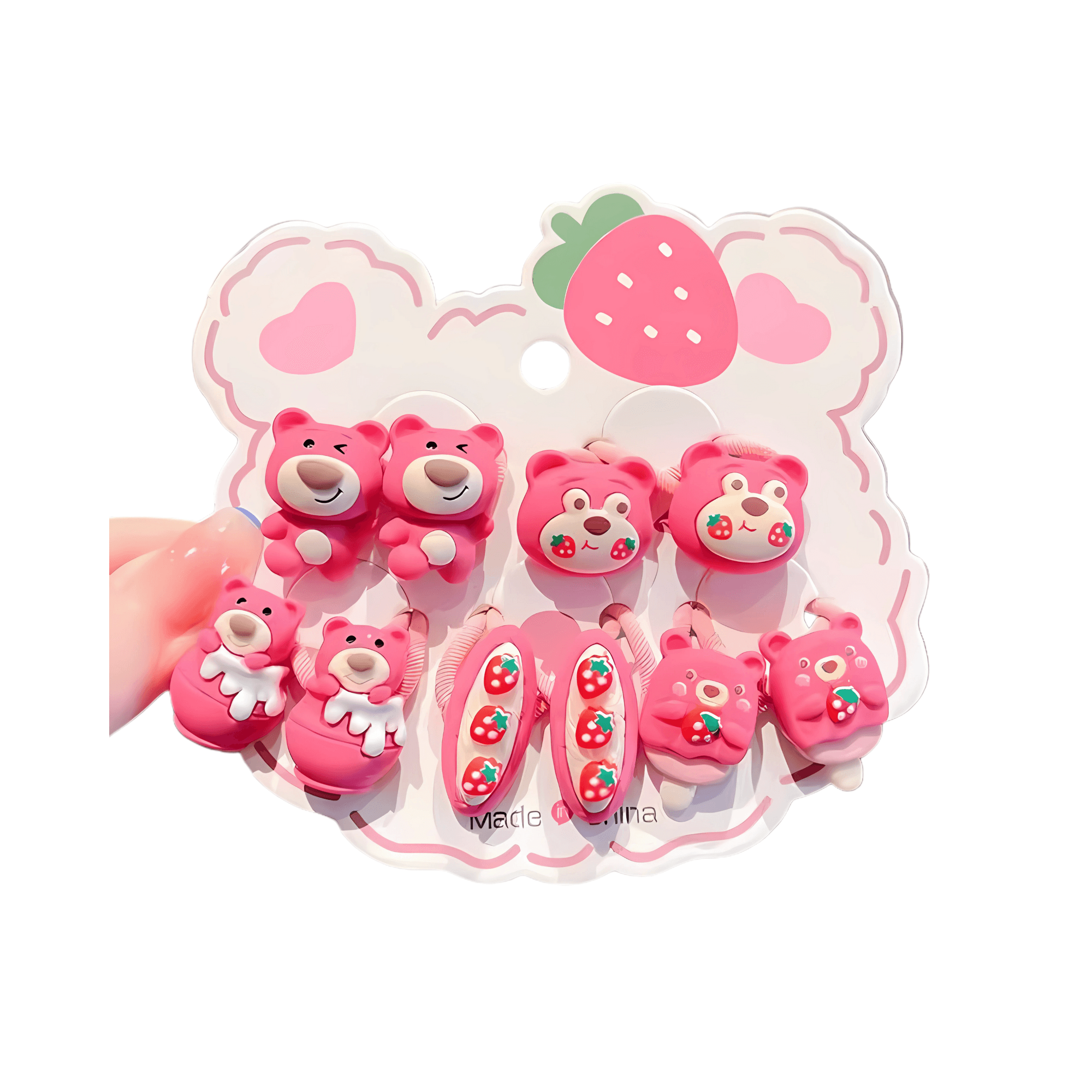 High Quality Cartoon Hairties 10pcs/card - Gummia