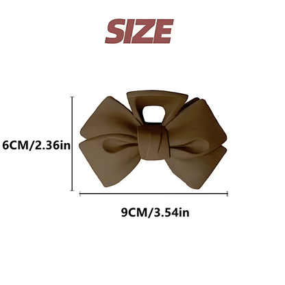 Elegant Matte Bow Claw Clips - Gummia