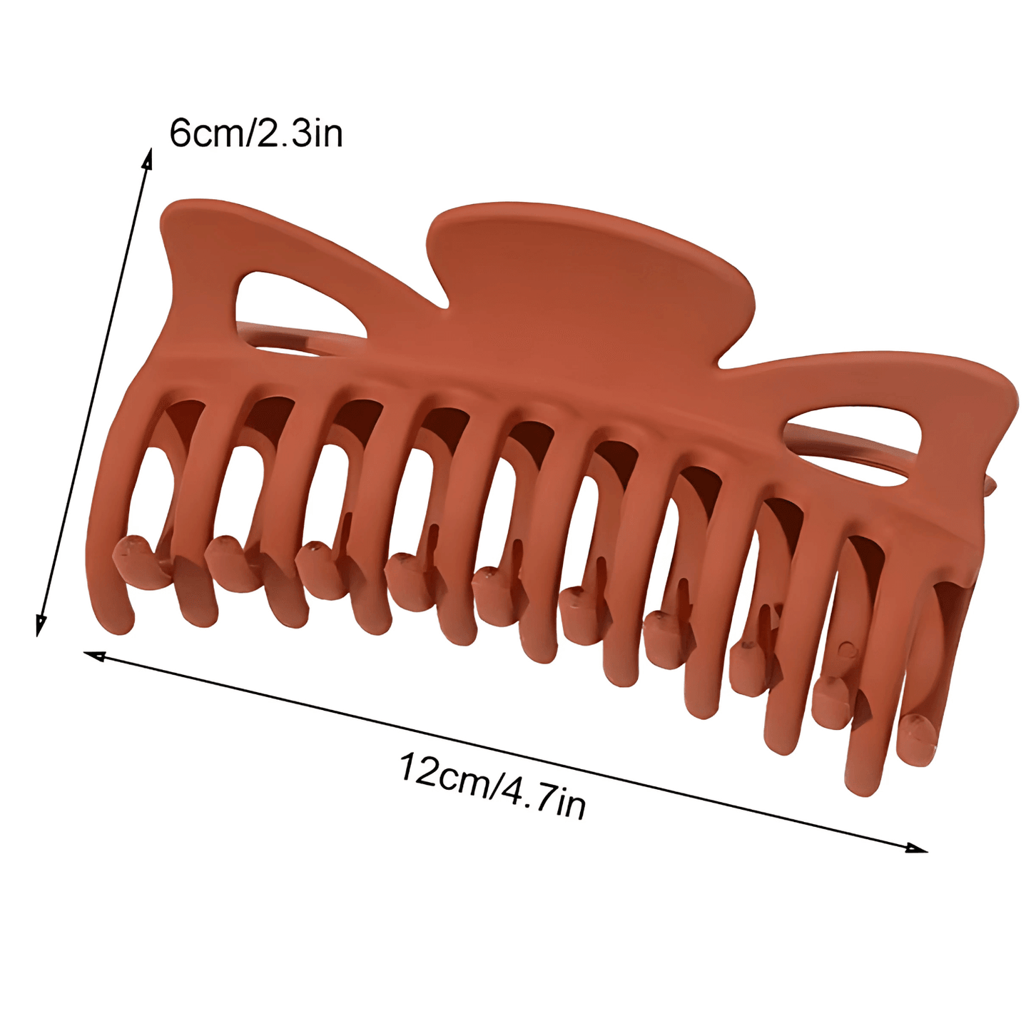 Large Matte Non-Slip Claw Clips for Thick Hair - Gummia