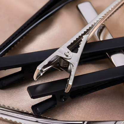 5-pack metall alligator hårspännen/ krokodilklämma 