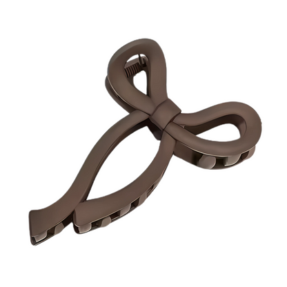 Matte Bow hair claw clips