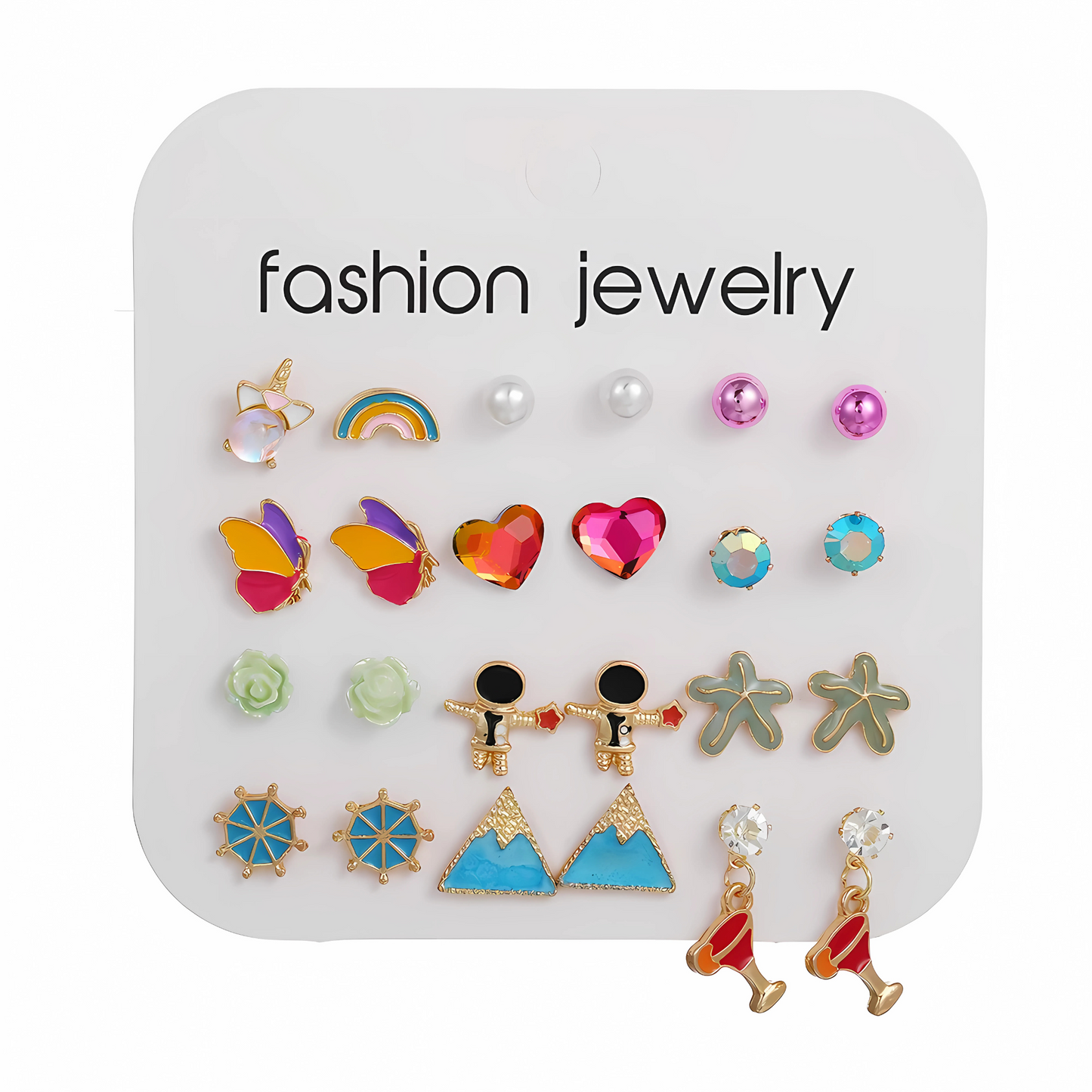 24stk of Kids Hypoallergenic earrings set- 12Pairs