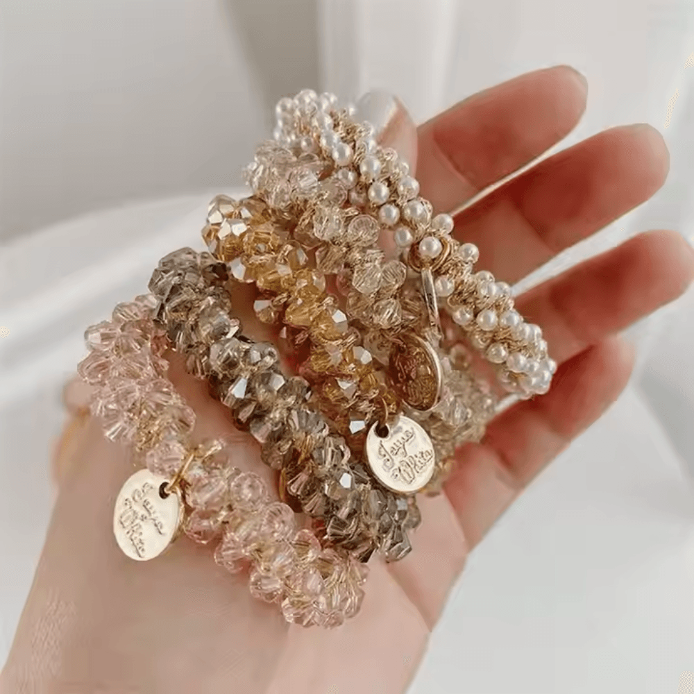 Women's Crystal bands/ Hair ties - Gummia
