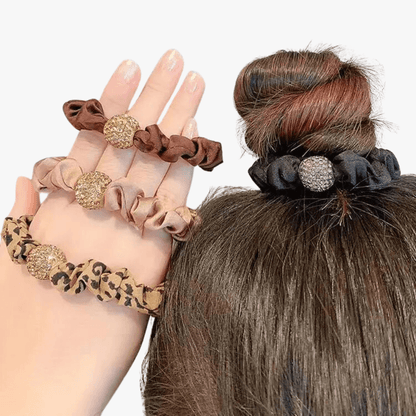 Silk Rhinestone Hair Ties - Gummia