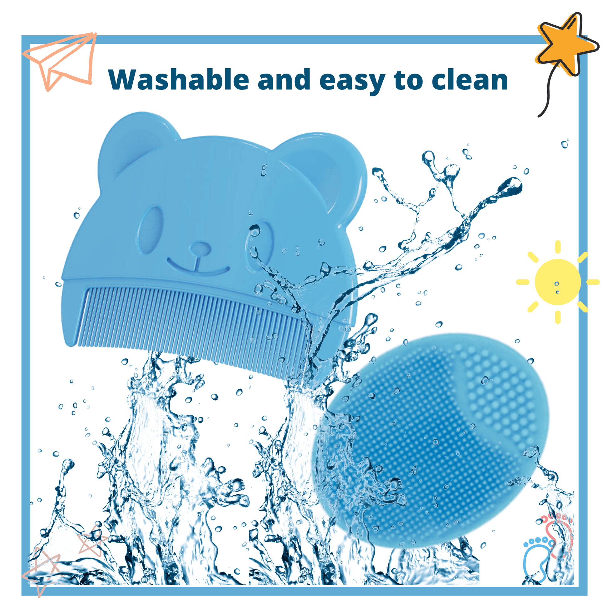 Baby Comb and Brush for Cradle Cap - Gummia
