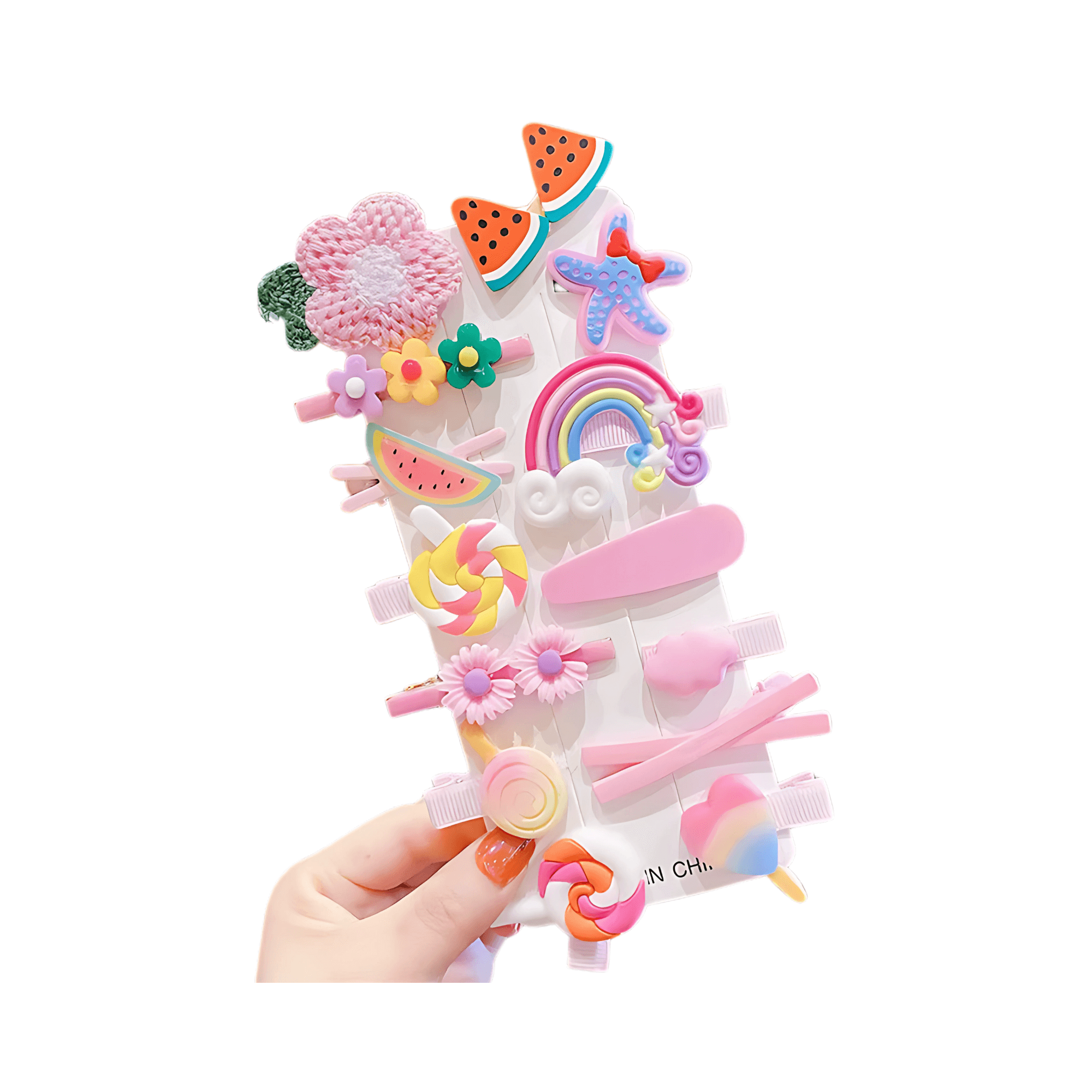 14pcs/set Kids Cartoon Hair Clips - Gummia