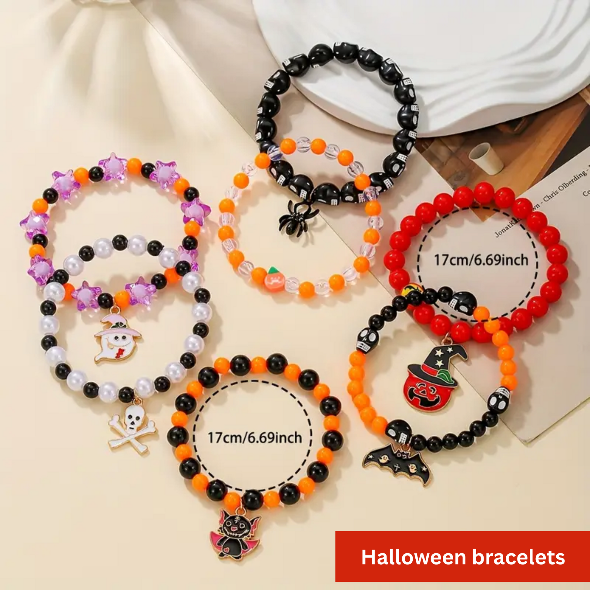 Halloween bracelets for kids and adults