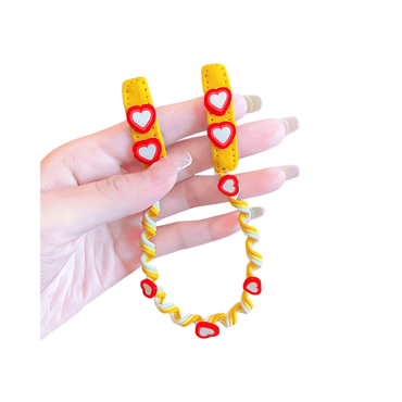 Multi-colored spiral braid twister - Gummia