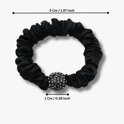 Silk Rhinestone Hair Ties - Gummia