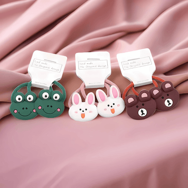 Animal Silicone Hair Ties for Kids - Gummia