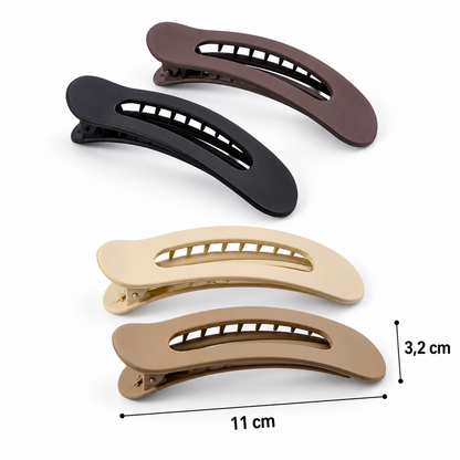 Matte Oval Hair Clip – Small & Long – 11 cm