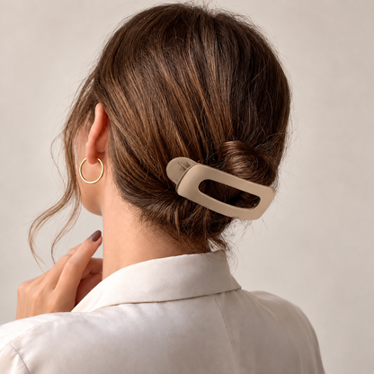 Matte Oval Hair Clip – Small & Long – 11 cm