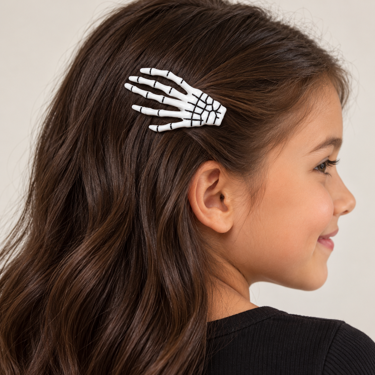 Skeleton Hand Hair Clips for Halloween – 2 Piece Spooky Hair Accessory Set