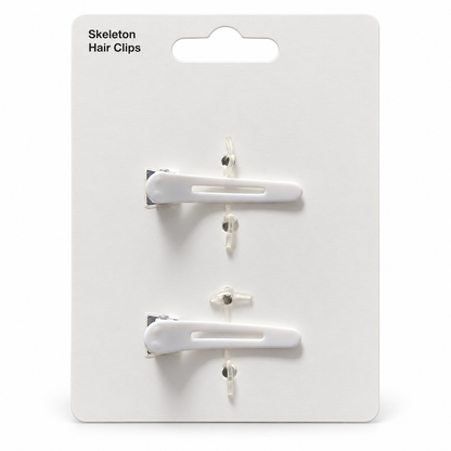Skeleton Hand Hair Clips for Halloween – 2 Piece Spooky Hair Accessory Set